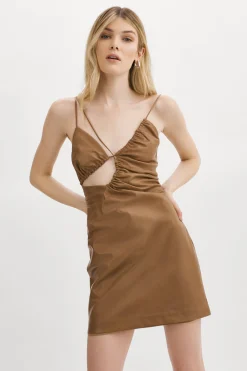 Femme LAMARQUE NADIA | Mini Robe En Cuir