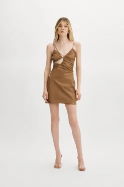 Femme LAMARQUE NADIA | Mini Robe En Cuir