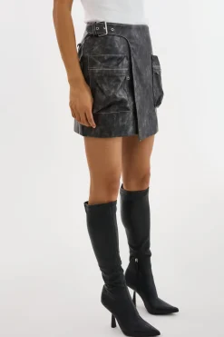 Femme LAMARQUE NAKIA | Jupe Cargo En Simili Cuir
