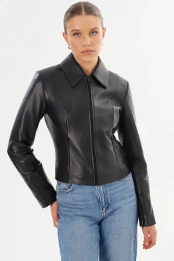 Femme LAMARQUE OCEANA | Fitted Leather Jacket