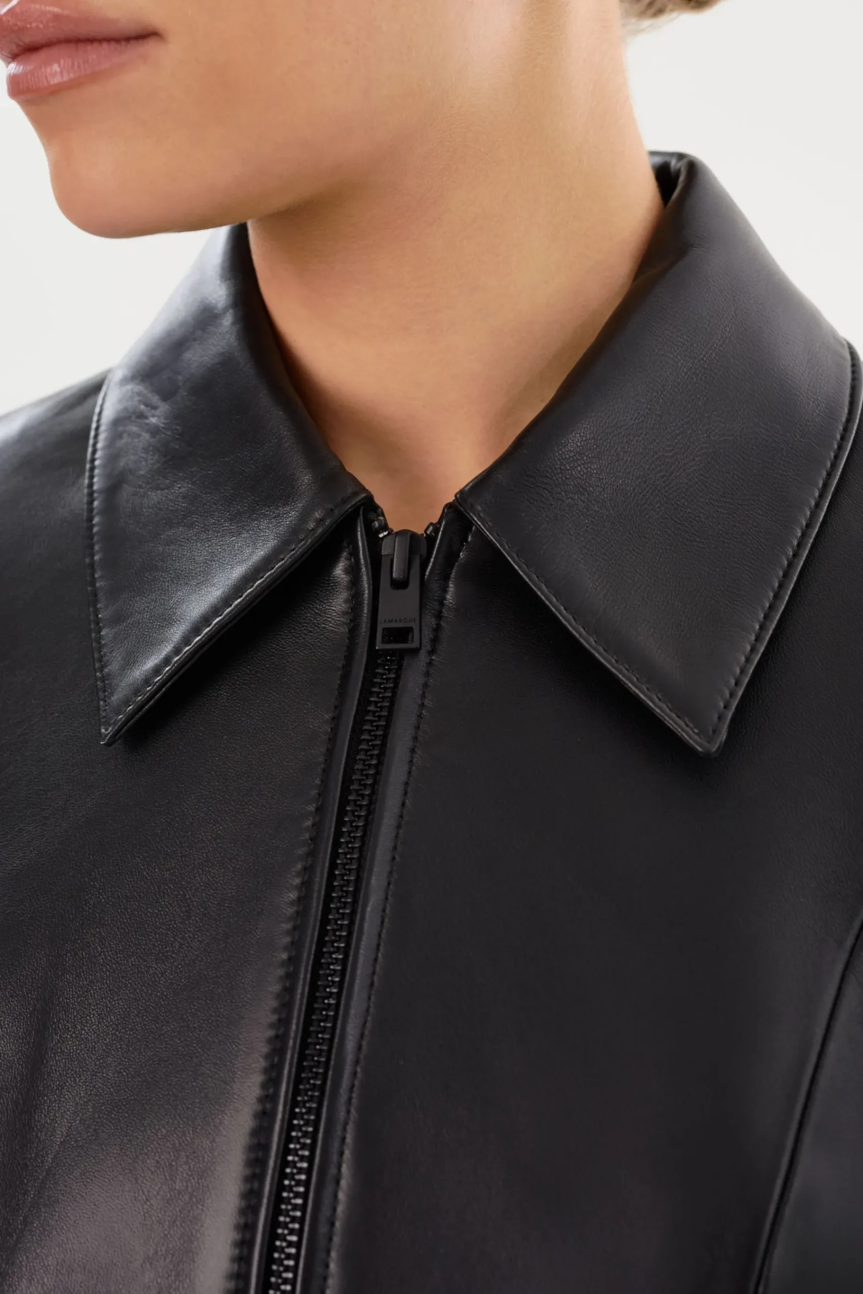 Femme LAMARQUE OCEANA | Fitted Leather Jacket