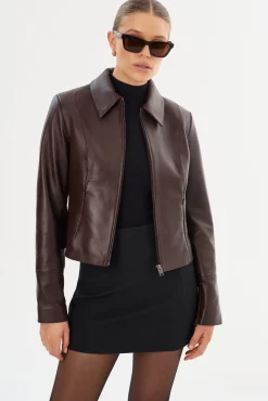 Femme LAMARQUE OCEANA | Fitted Leather Jacket