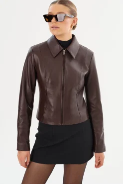 Femme LAMARQUE OCEANA | Fitted Leather Jacket