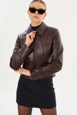 Femme LAMARQUE OCEANA | Fitted Leather Jacket