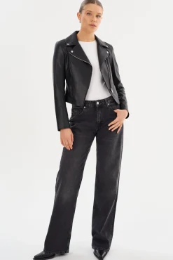 Femme LAMARQUE PASCALE | Fitted Faux Leather Jacket