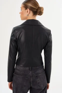 Femme LAMARQUE PASCALE | Fitted Faux Leather Jacket