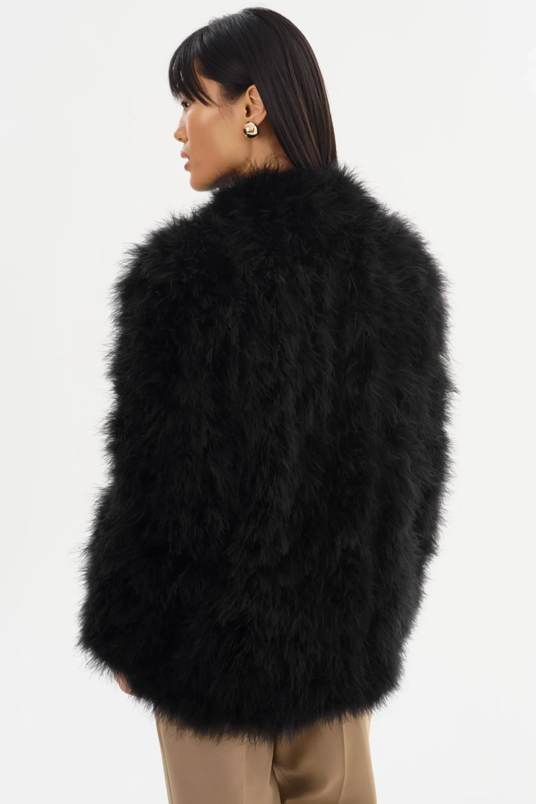 Femme LAMARQUE RABEA | Manteau à Plumes