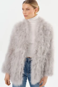 Femme LAMARQUE RABEA | Manteau à Plumes