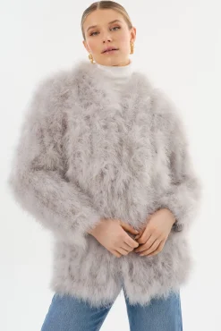 Femme LAMARQUE RABEA | Manteau à Plumes