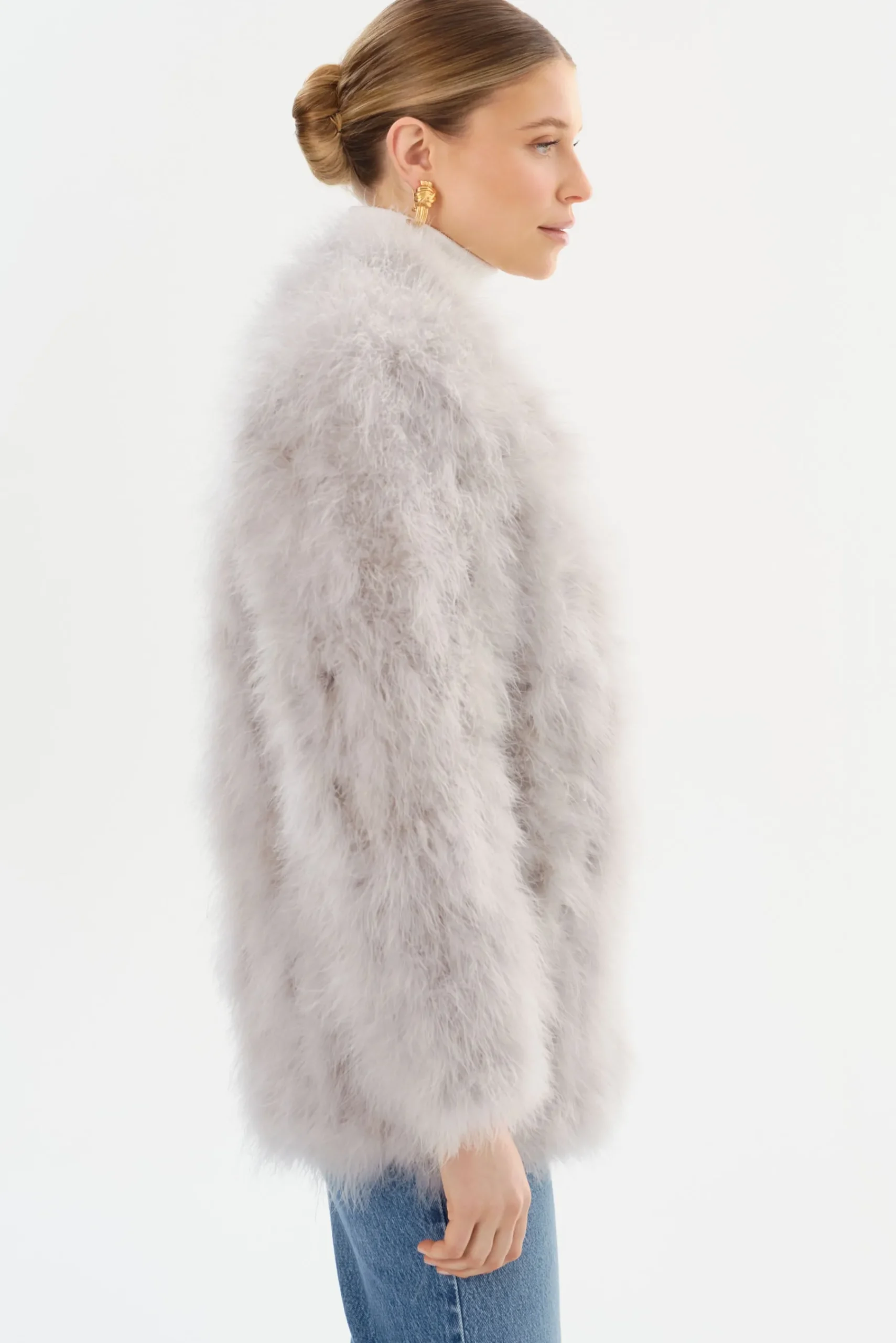 Femme LAMARQUE RABEA | Manteau à Plumes