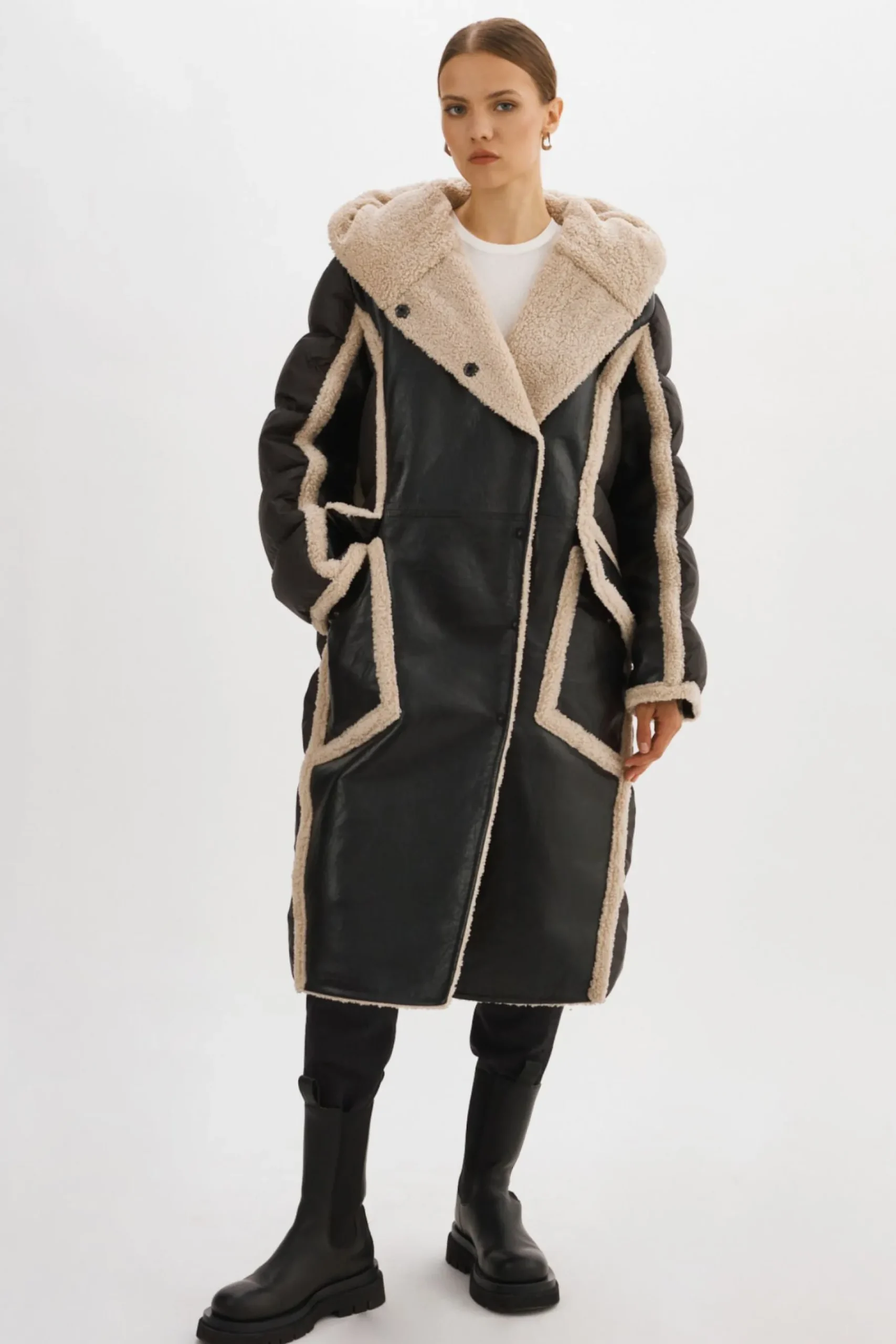Femme LAMARQUE REXANA | Manteau Polaire En Matières Mixtes