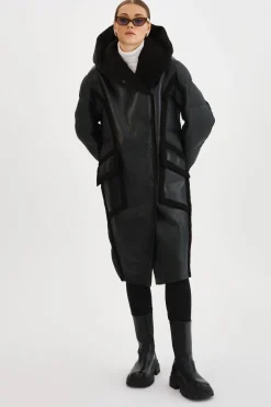 Femme LAMARQUE REXANA | Manteau Polaire En Matières Mixtes