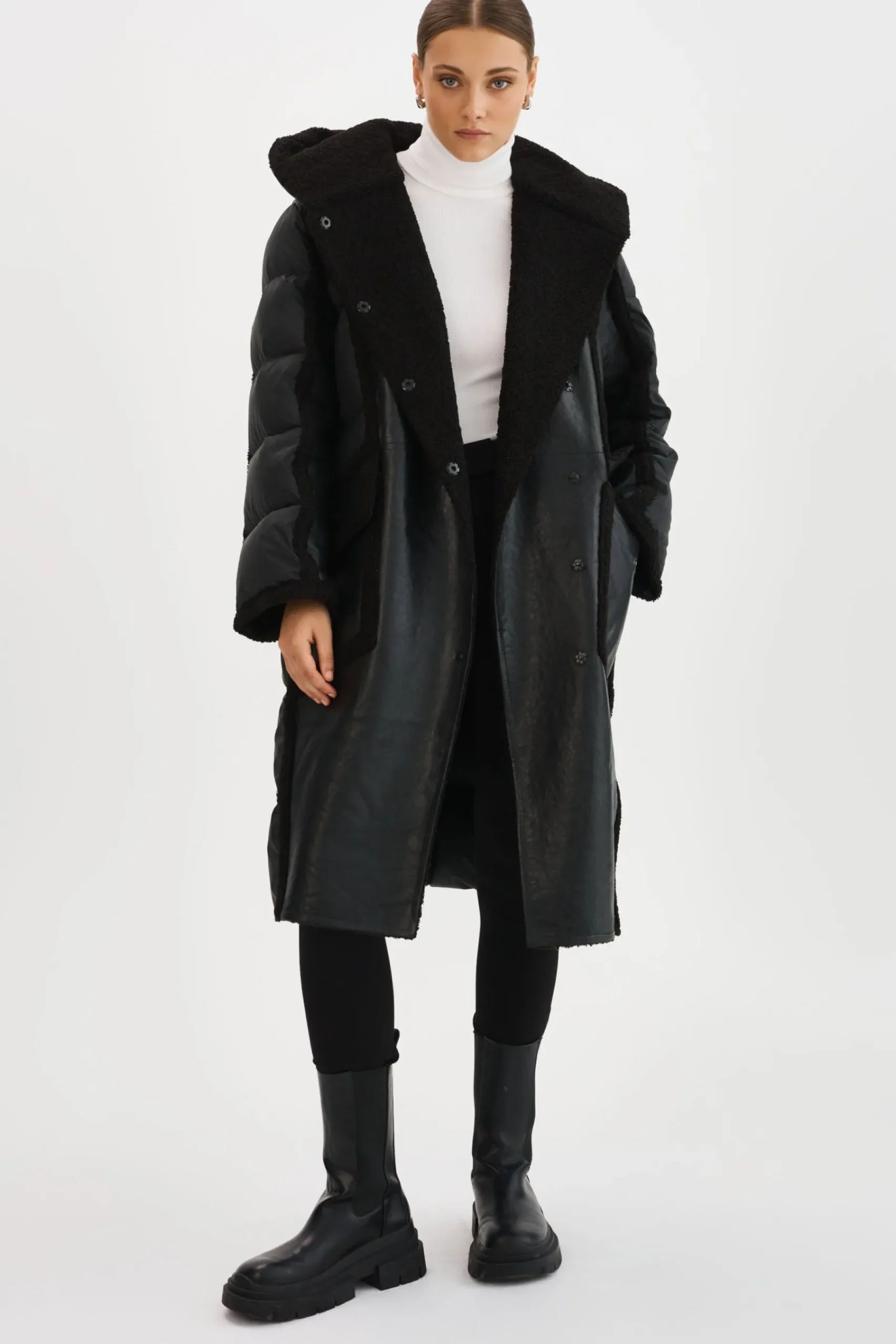 Femme LAMARQUE REXANA | Manteau Polaire En Matières Mixtes