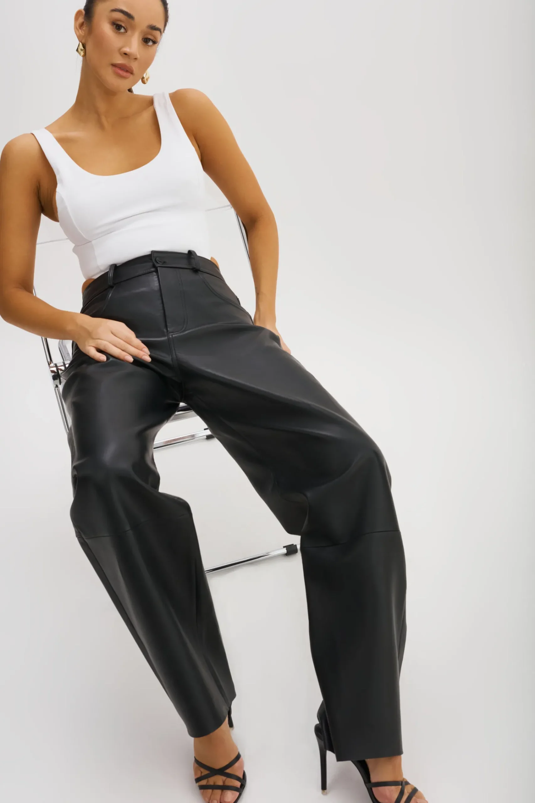 Femme LAMARQUE RIDA | Pantalon En Cuir Décontracté