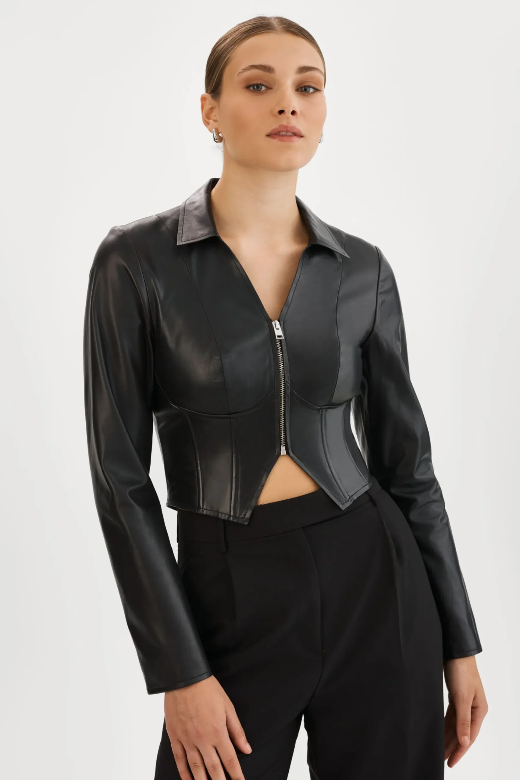 Femme LAMARQUE ROMI | Veste Corset En Cuir