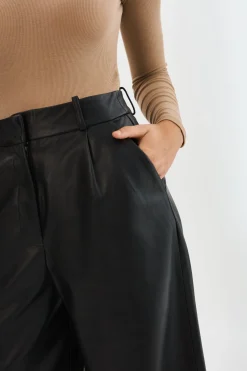 Femme LAMARQUE ROSSA | Pantalon Large En Cuir