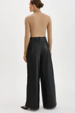 Femme LAMARQUE ROSSA | Pantalon Large En Cuir