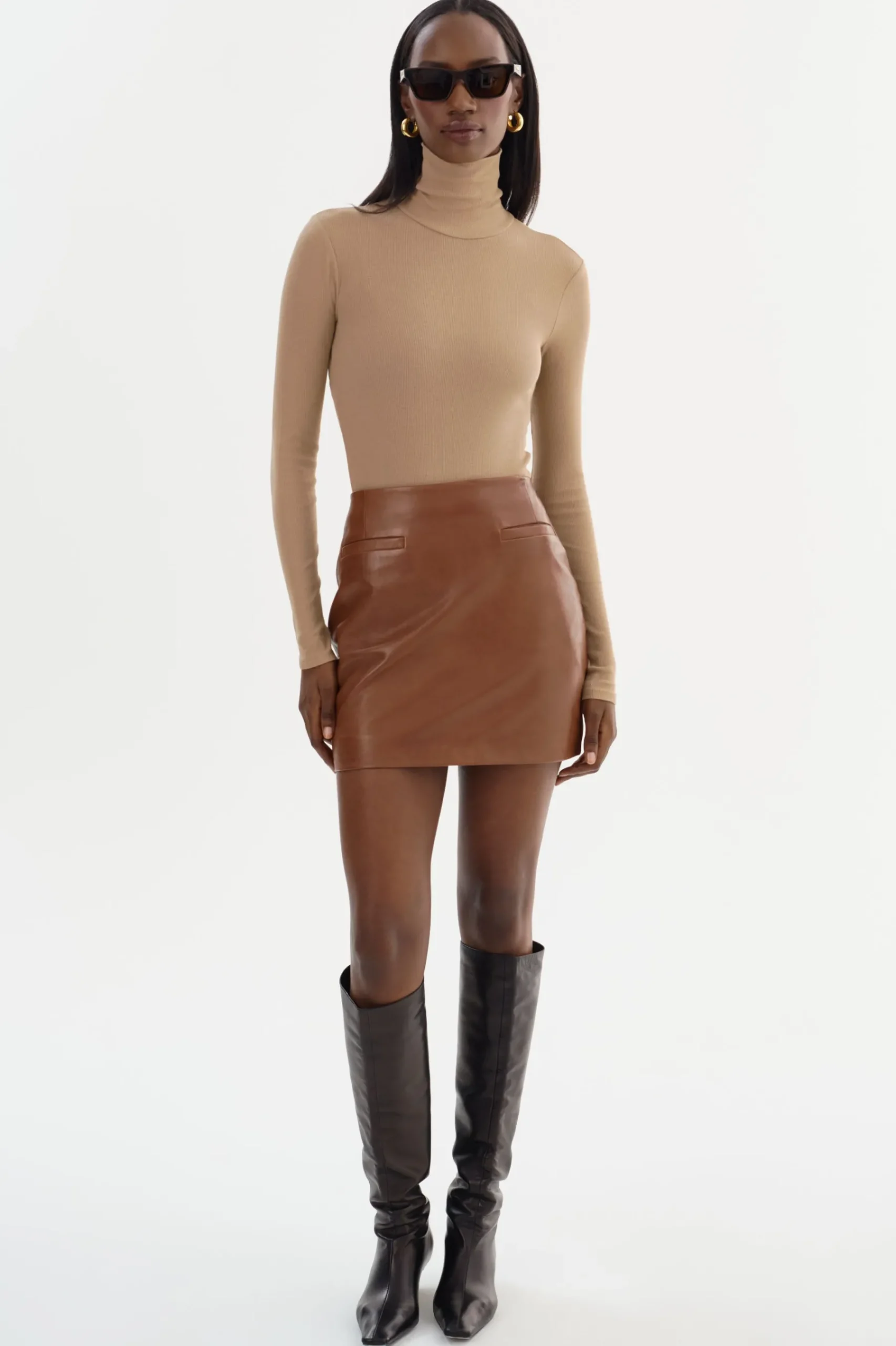Femme LAMARQUE ROWAN | Minijupe En Cuir