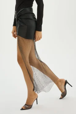 Femme LAMARQUE SALOME | Jupe En Similicuir Et Strass