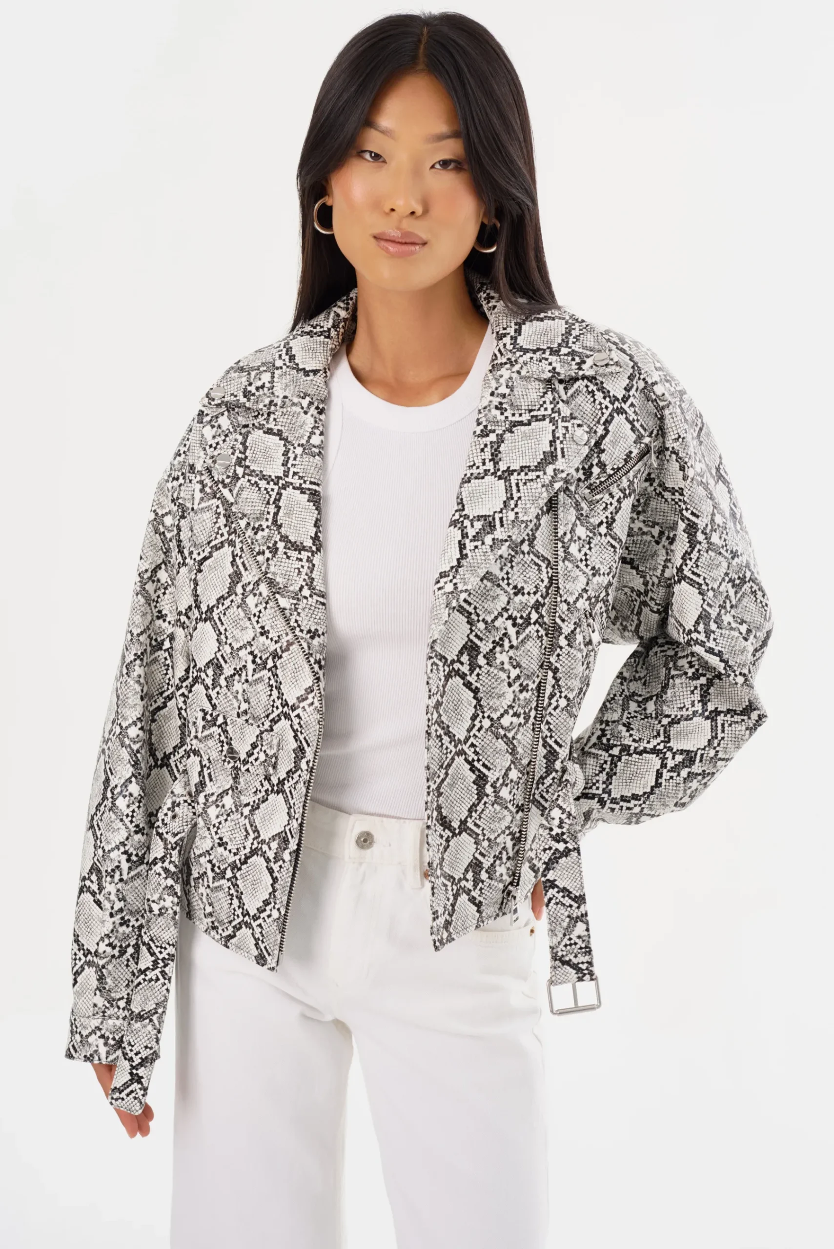 Femme LAMARQUE SHELIA | Faux Leather Biker Jacket