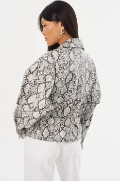Femme LAMARQUE SHELIA | Faux Leather Biker Jacket
