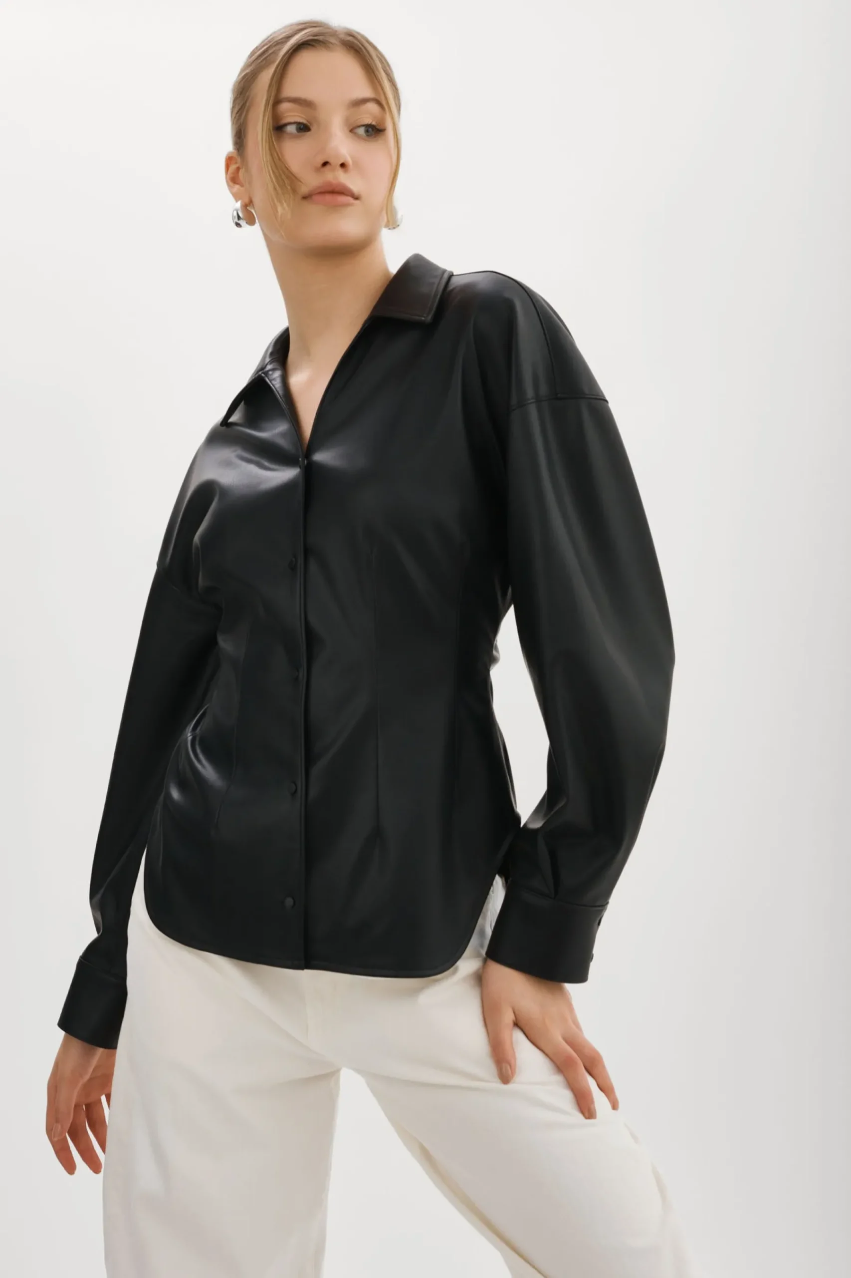 Femme LAMARQUE SKYLAR | Chemise En Similicuir