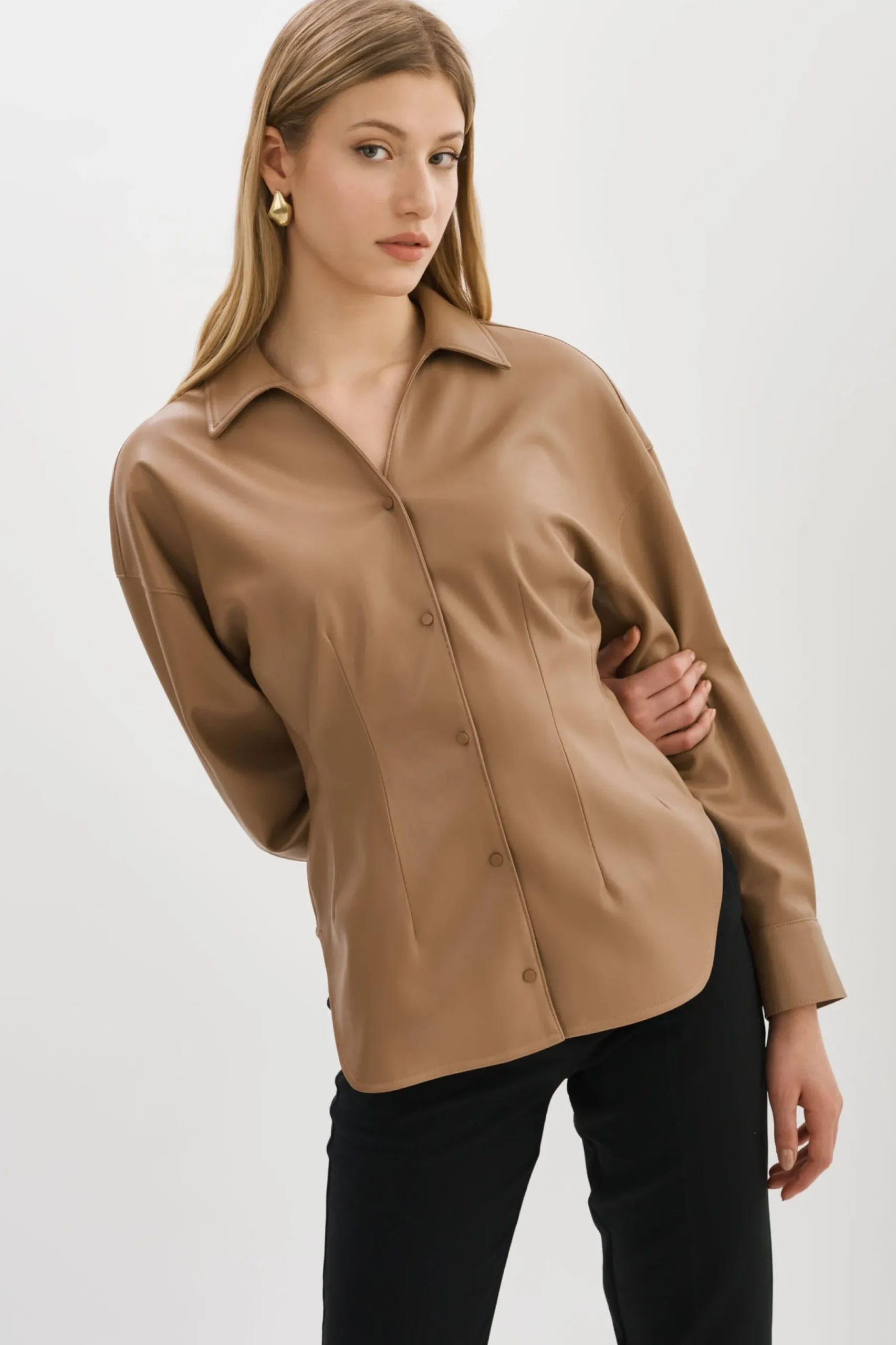 Femme LAMARQUE SKYLAR | Chemise En Similicuir
