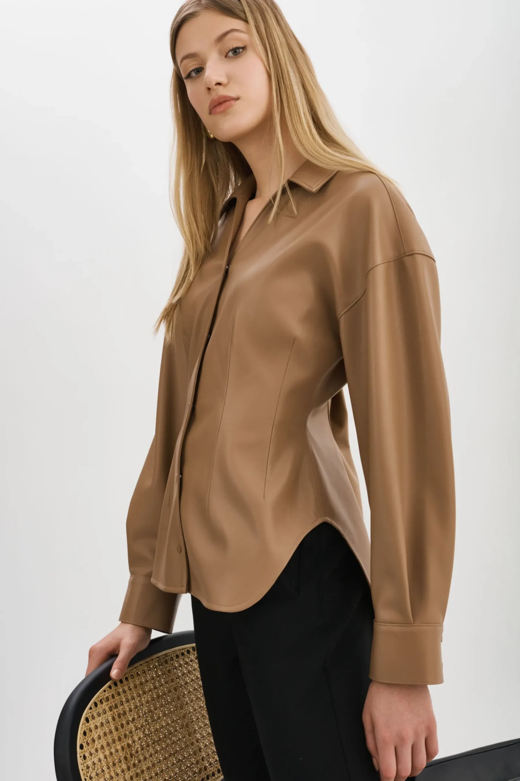 Femme LAMARQUE SKYLAR | Chemise En Similicuir