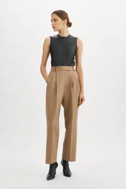 Femme LAMARQUE SOFIA | Haut Sans Manches En Cuir