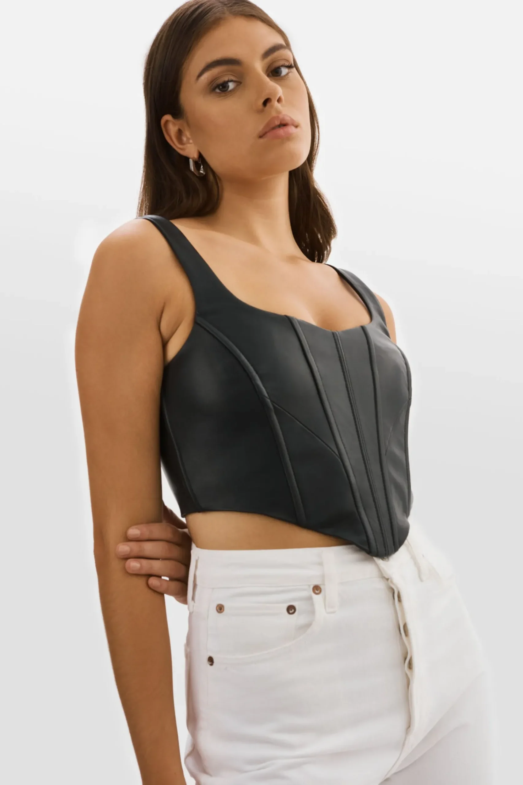 Femme LAMARQUE TABIA | Corset En Cuir