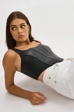 Femme LAMARQUE TABIA | Corset En Cuir