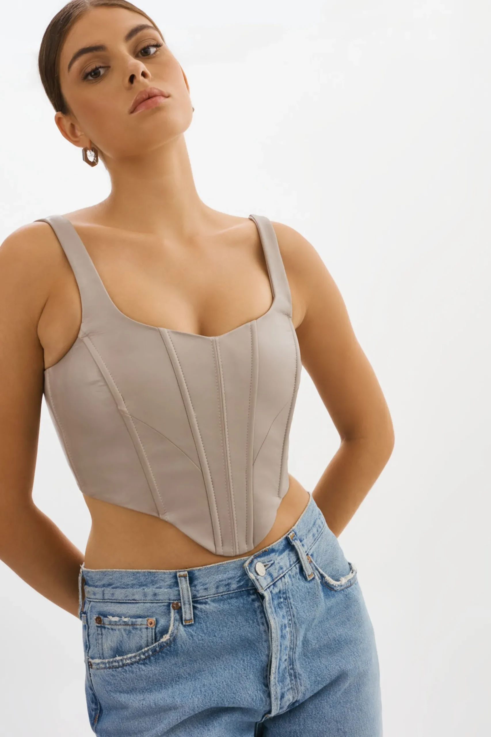 Femme LAMARQUE TABIA | Corset En Cuir