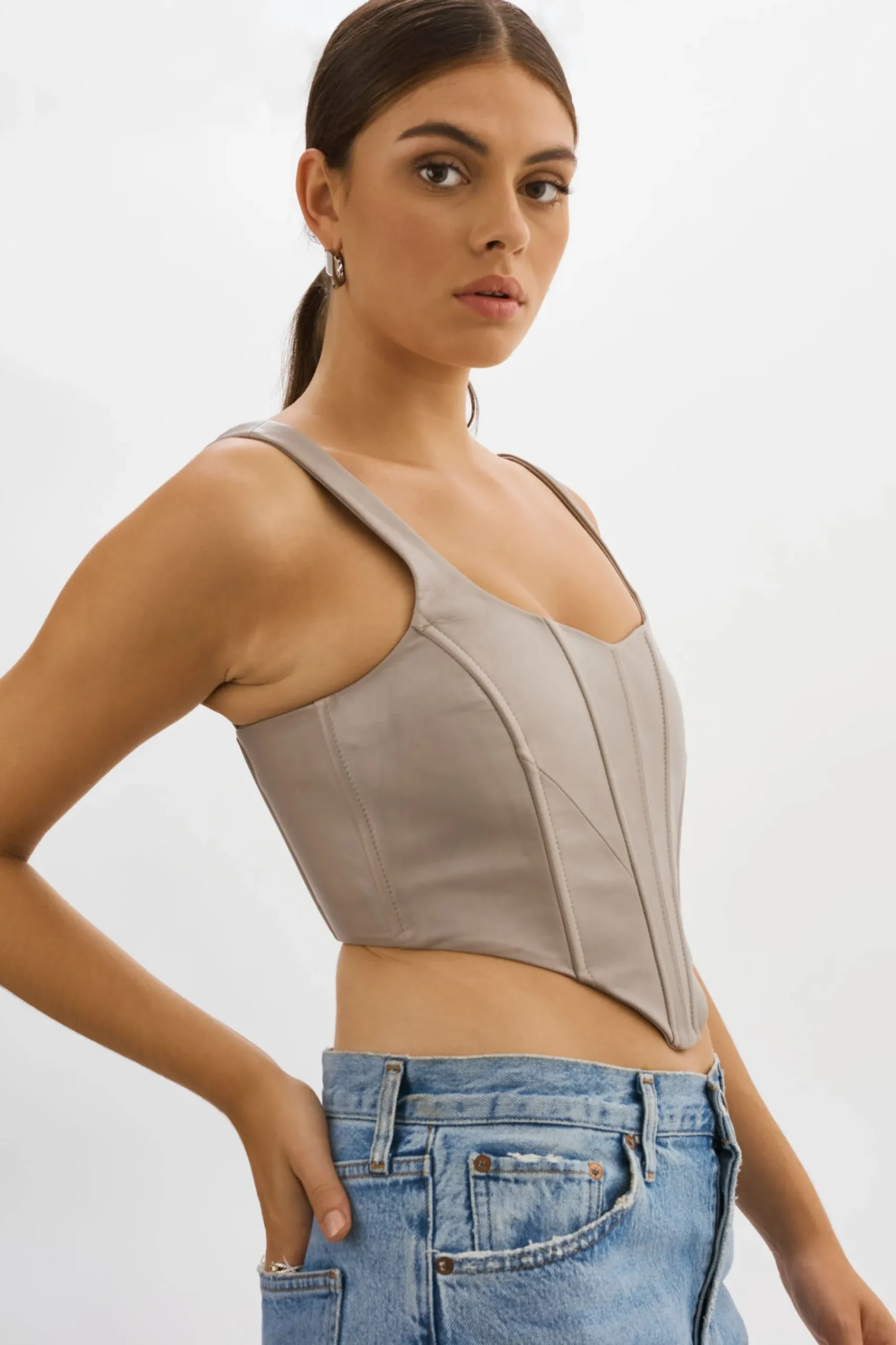 Femme LAMARQUE TABIA | Corset En Cuir