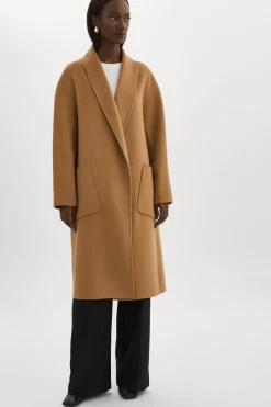 Femme LAMARQUE THARA | Manteau En Laine à Col Châle