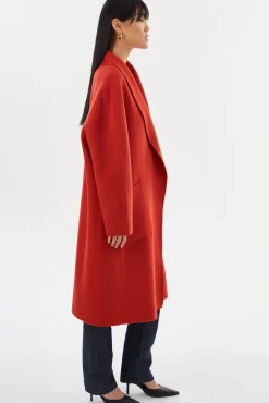 Femme LAMARQUE THARA | Manteau En Laine à Col Châle