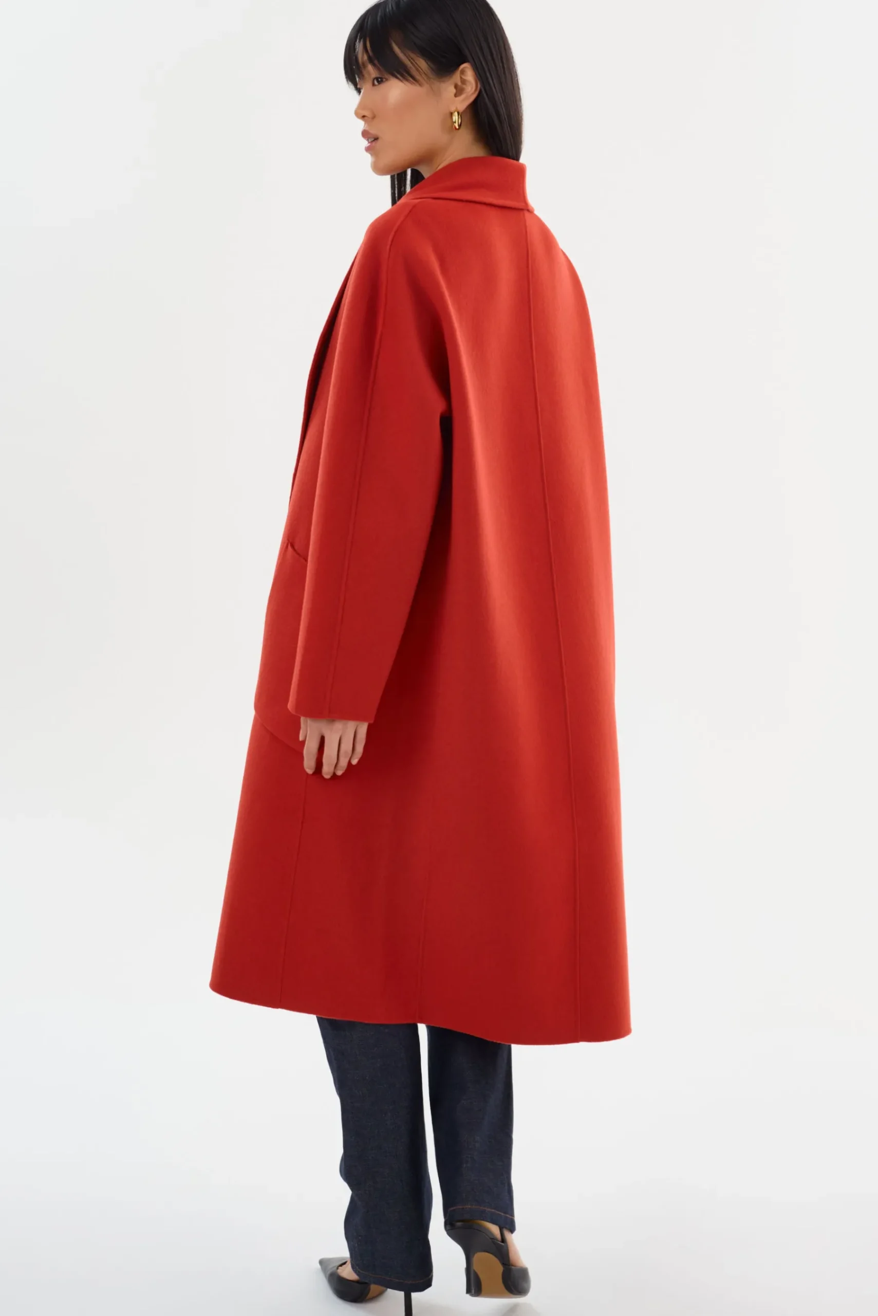 Femme LAMARQUE THARA | Manteau En Laine à Col Châle