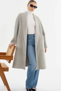 Femme LAMARQUE THARA | Manteau En Laine à Col Châle
