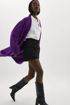 Femme LAMARQUE THARA | Manteau En Laine à Col Châle