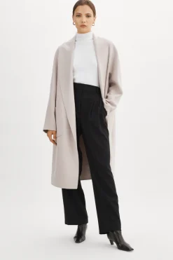 Femme LAMARQUE THARA Manteau En Laine à Col Châle