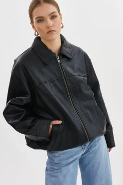 Femme LAMARQUE THEIA | Manteau Aviateur En Cuir