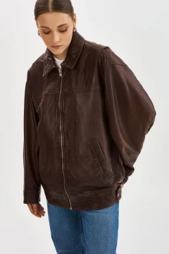 Femme LAMARQUE THEIA | Manteau Aviateur En Cuir