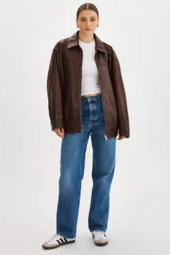 Femme LAMARQUE THEIA | Manteau Aviateur En Cuir