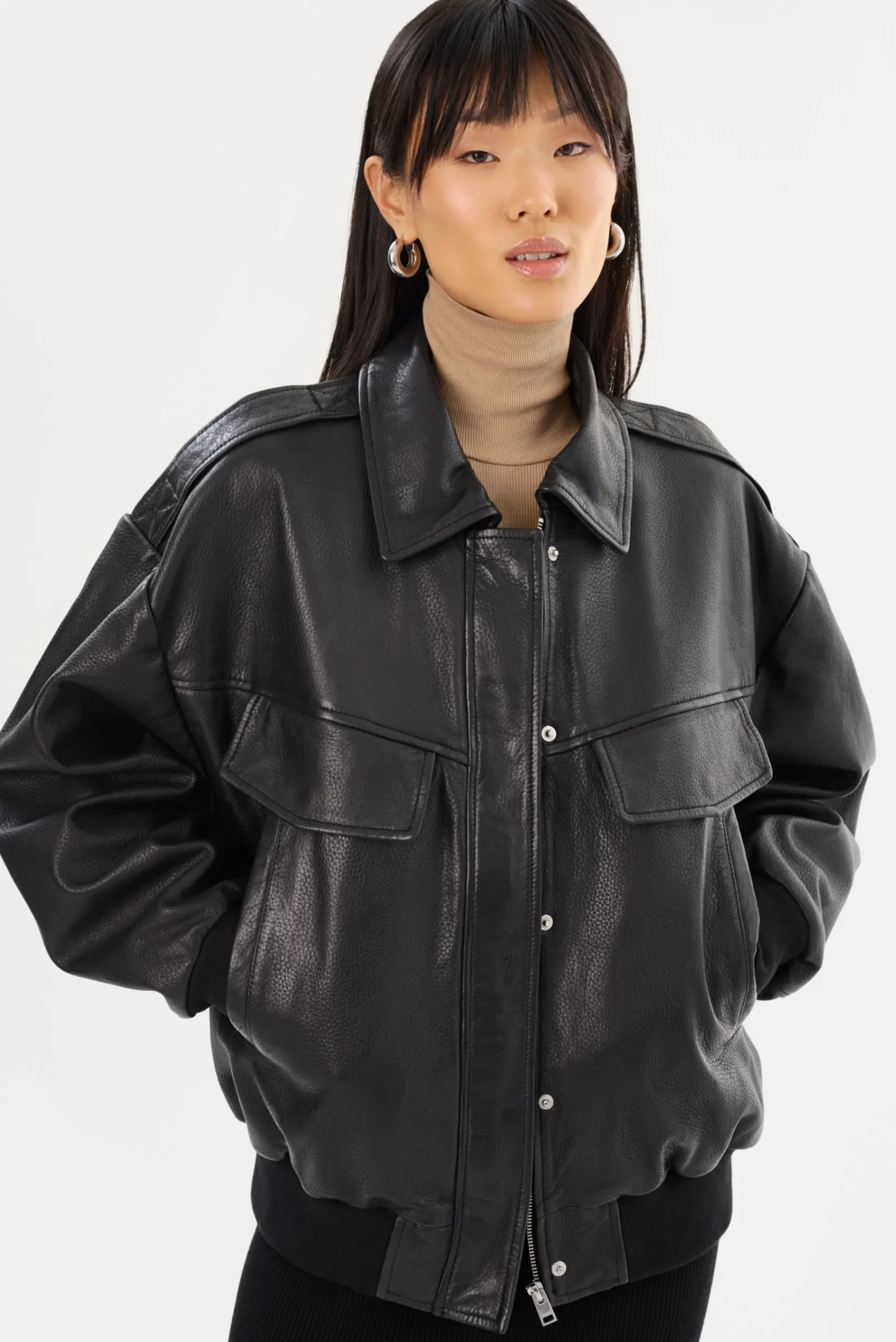 Femme LAMARQUE TREVANNA | Leather Bomber Jacket