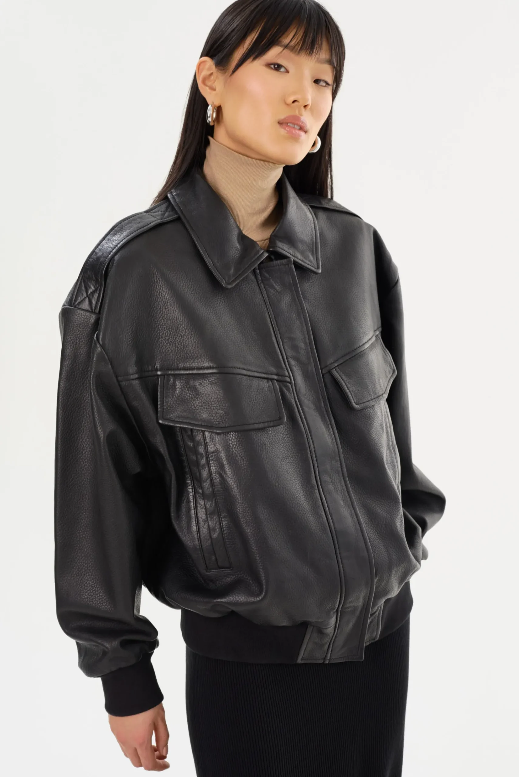 Femme LAMARQUE TREVANNA | Leather Bomber Jacket