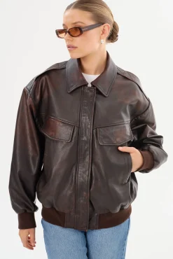 Femme LAMARQUE TREVANNA | Leather Bomber Jacket
