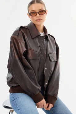 Femme LAMARQUE TREVANNA | Leather Bomber Jacket