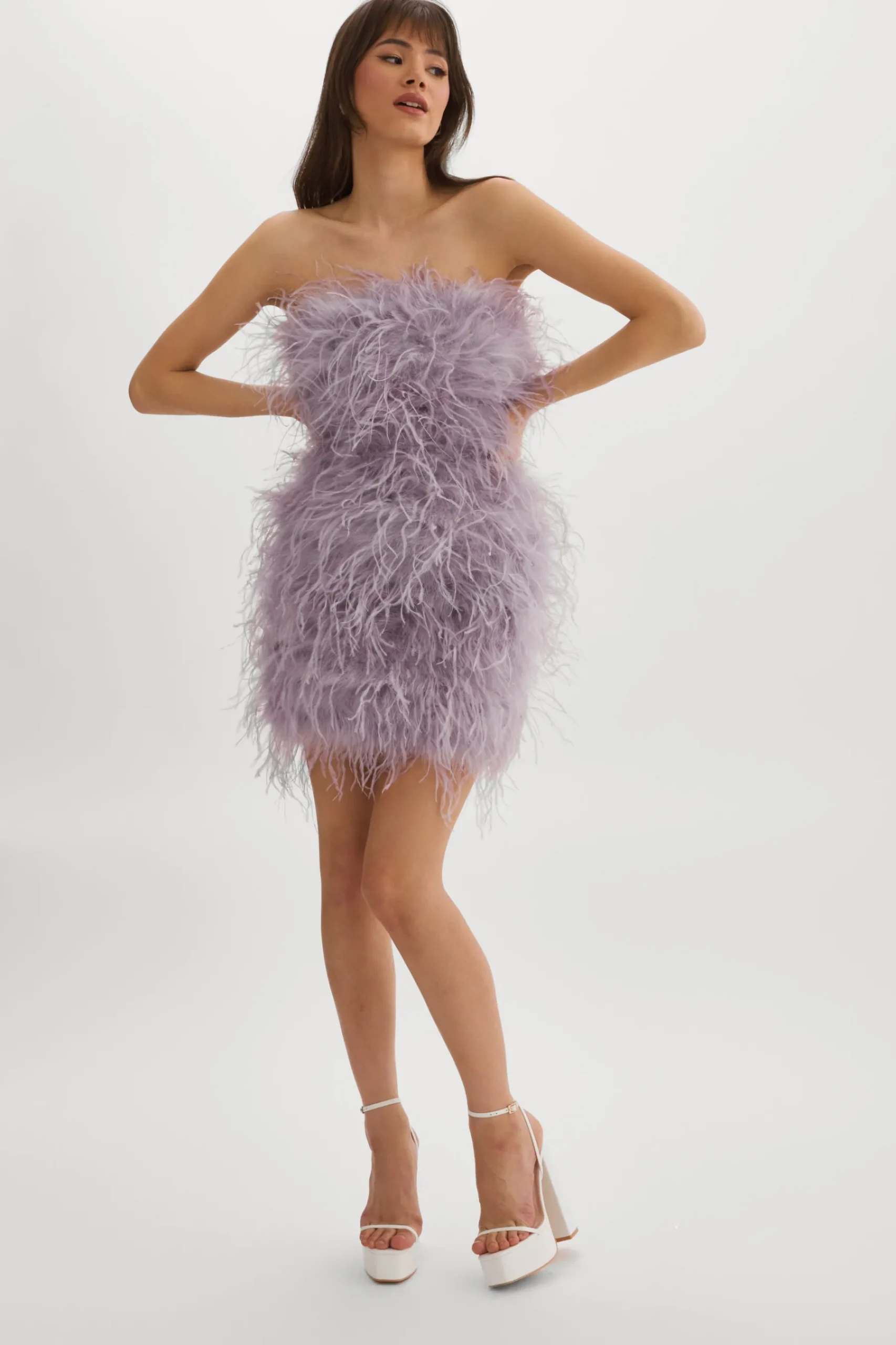 Femme LAMARQUE TRIANA | Robe à Plumes