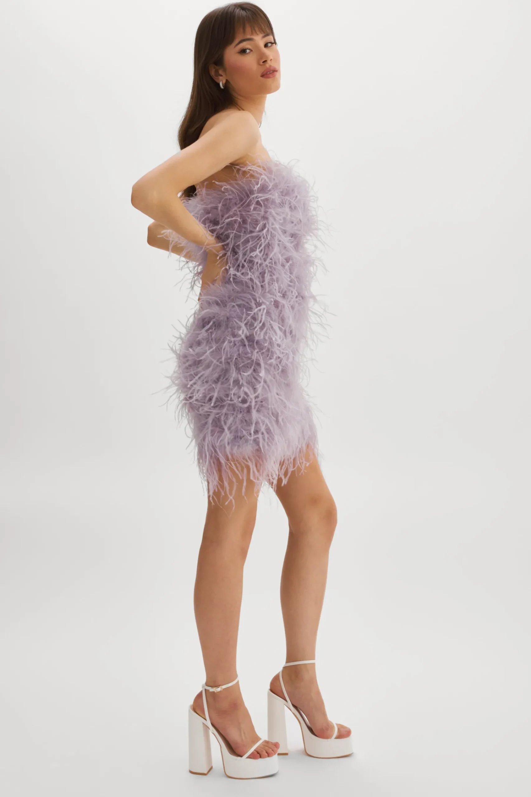 Femme LAMARQUE TRIANA | Robe à Plumes