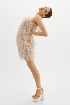 Femme LAMARQUE TRIANA Robe à Plumes