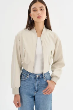 Femme LAMARQUE Éveline | Bomber Court En Similicuir